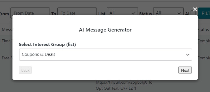 AI Interest Group Selected