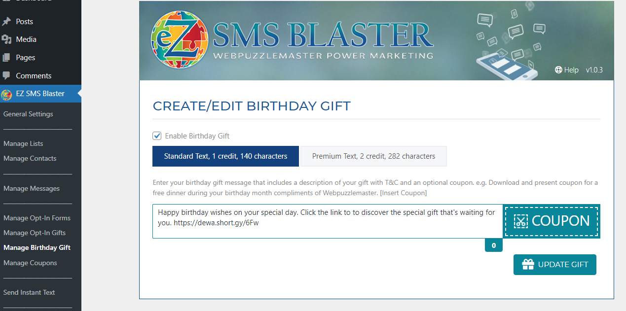 Birthday Opt-in Gift
