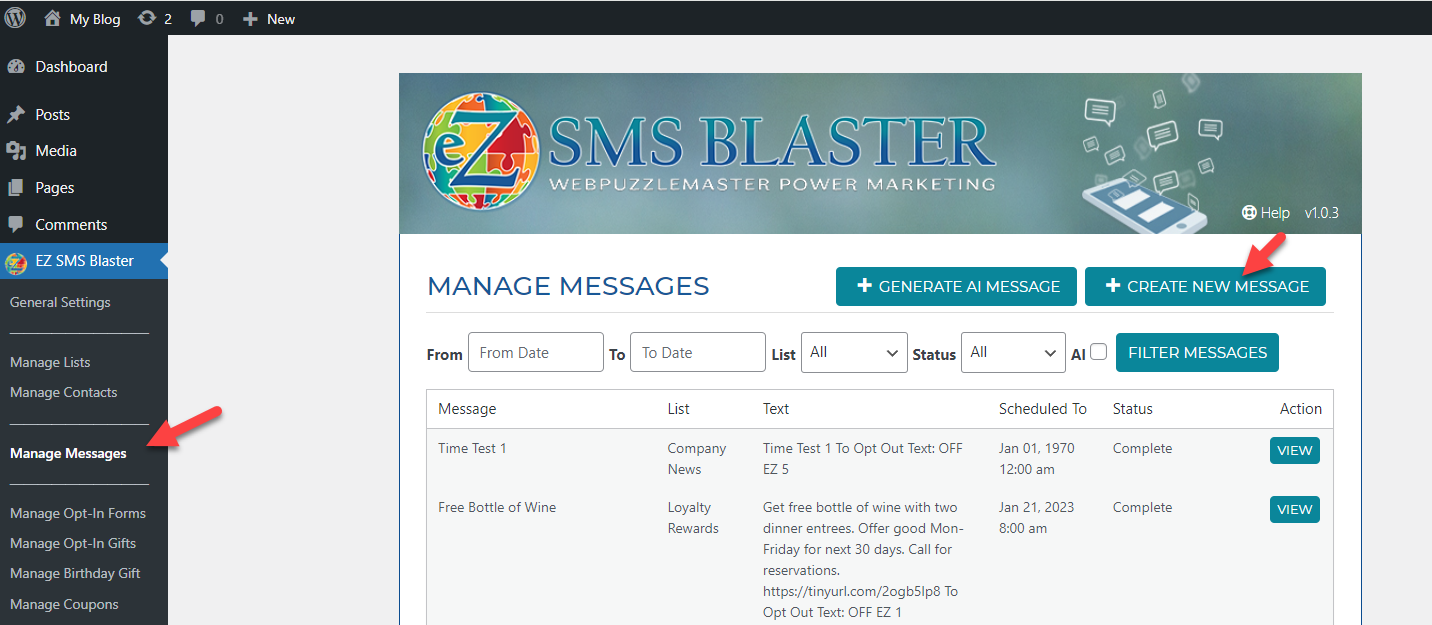 Add SMS or MMS