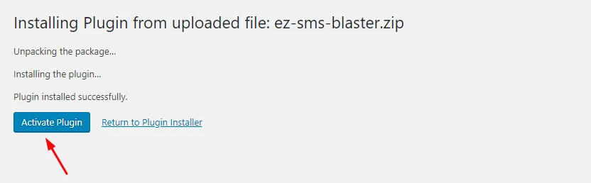 Activate plugin